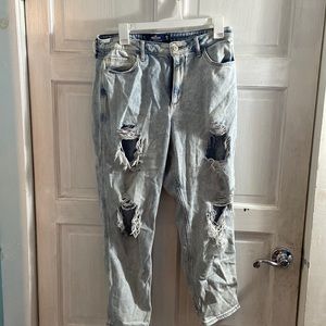 Ripped mom jeans